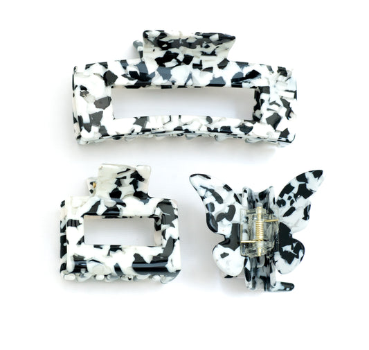 Marbled Onyx Hair Claws